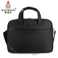 Edison爱迪生14寸苹果联想笔记本15.6商务平板手提电脑包多功能男时尚防泼水公文包