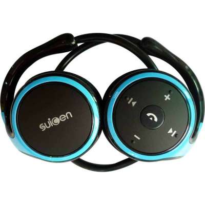 率先蓝牙耳机头戴式 立体声 音乐耳机边跑步听歌运动式 手机电脑通用AX-610 黑底蓝圈