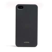 未知素(vzisou)手机套珠光双色保护外壳适用于iphone4/4s手机壳 PH317黑色