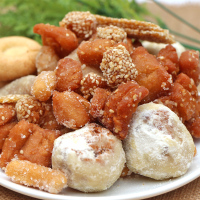 河南豫东特产 强于传统糕点混装杂果500g/盒