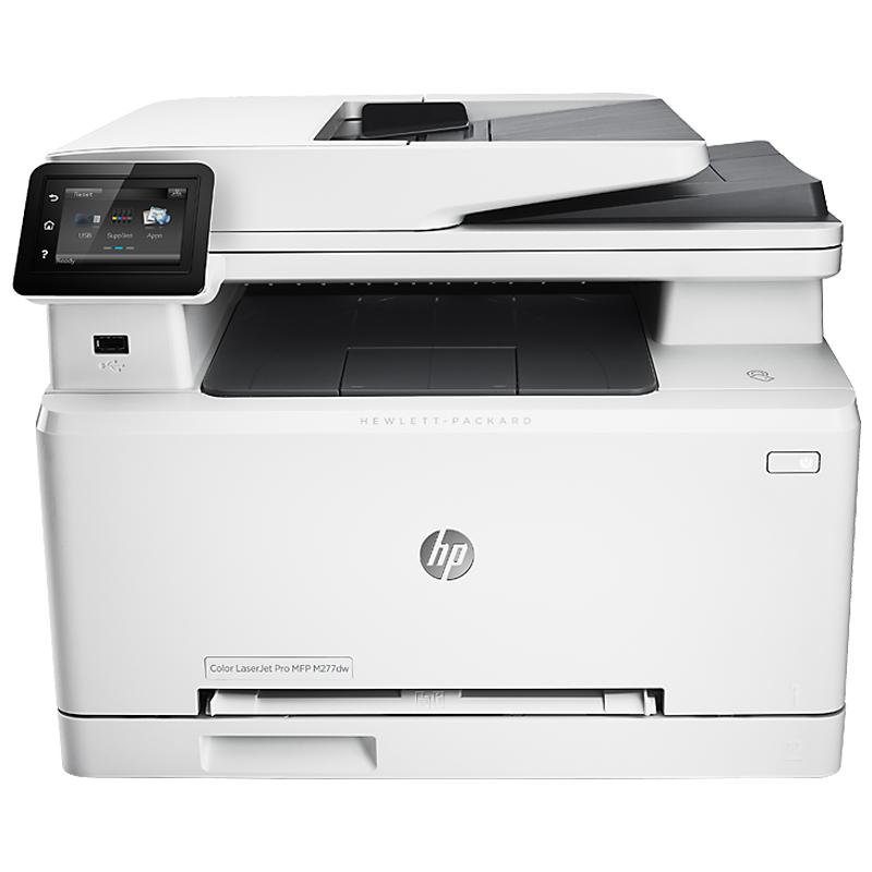 惠普HP M277dw无线彩色激光打印机一体机双面打印复印扫描传真 M277dw（有线网络+无线网络+双面） 官方标配
