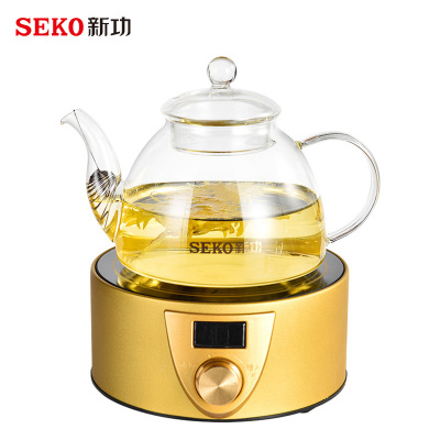 SEKO新功Q6A迷你电陶炉泡茶炉茶具功夫茶玻璃烧水壶整套茶具煮茶器光波炉不挑锅