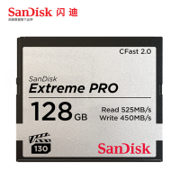 闪迪(SanDisk) CFast 2.0内存卡128G 高速3500X 相机摄像机存储卡 读525M 写430M