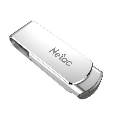 朗科(Netac) U盘128G USB3.0高速创意U388 金属旋转U盘 带指示灯