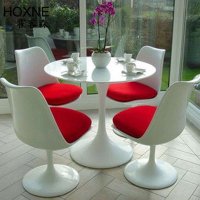 霍客森(HOXNE) 洽谈桌 时尚简约餐桌 接待桌圆桌 郁金香餐桌子TulipTable