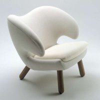 霍格森 Finn Juhl Pelikan Chair 塘鹅椅创意沙发 现代单人沙发椅 单人椅
