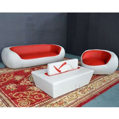 霍客森 真皮客厅沙发 天使园组合沙发 时尚创意沙发 现代休闲沙发 1+3-(PU皮)
