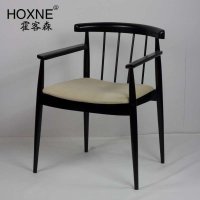 霍客森 北欧微笑餐椅简易靠背餐椅有扶手/无扶手餐椅 欧式餐椅