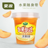 栗源黄桃水果罐头 多果多滋果杯238克零食特产 出口欧美