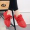 格瑞迪欧(Girdio) 2017新品透气女鞋平底舒适休闲鞋系带双色运动鞋小红鞋1688