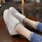 格瑞迪欧 2017新品女鞋平底单鞋系带防滑休闲鞋舒适透气小白鞋