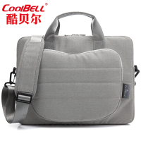 coolbell电脑包苹果超薄超轻笔记本包 12寸 13.3寸 15.6寸 尼龙防水料韩版包 时尚款单肩包
