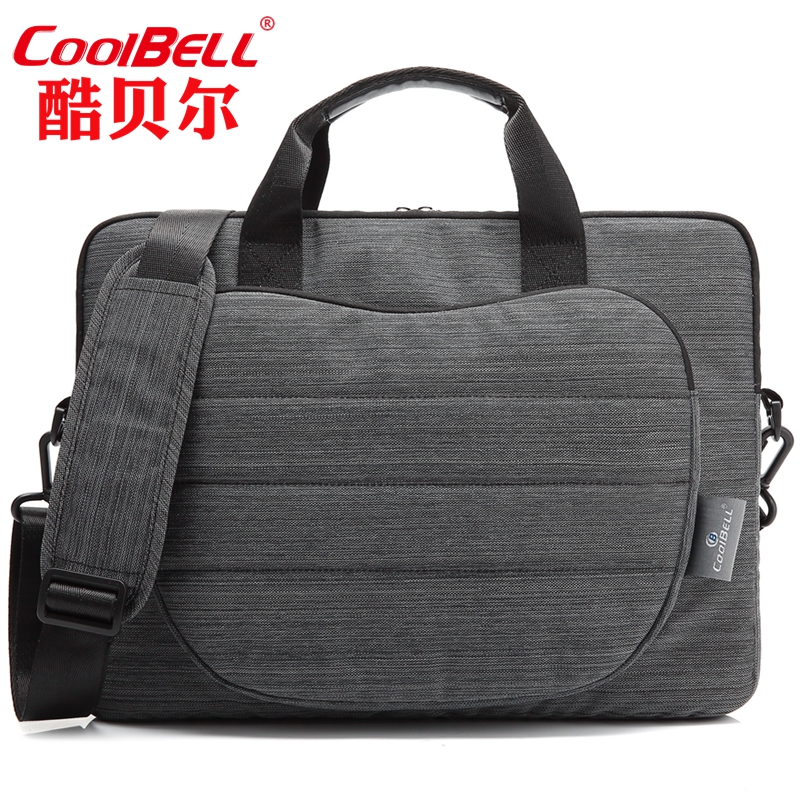 coolbell电脑包苹果超薄超轻笔记本包 12寸 13.3寸 15.6寸 尼龙防水料韩版包 时尚款单肩包