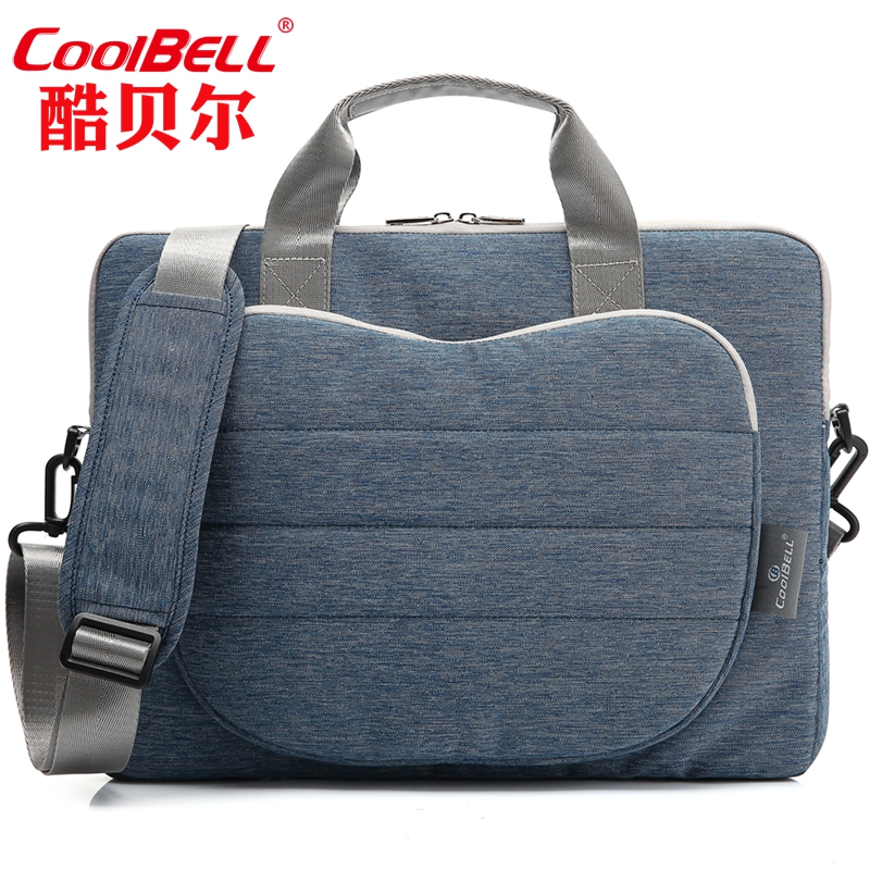 coolbell电脑包苹果超薄超轻笔记本包 12寸 13.3寸 15.6寸 尼龙防水料韩版包 时尚款单肩包