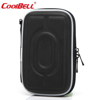 酷贝尔coolbellPU料防震防水2.5寸移动硬盘/电源/数码收纳保护包内存卡手机卡收纳盒