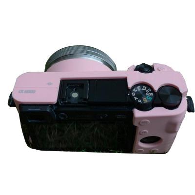 登品 for索尼微单ILCE-6000L硅胶套 适用16-50镜头 索尼A6000皮套 ILCE-6000L相机套 粉色