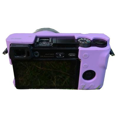 登品 for索尼微单ILCE-6000L硅胶套 适用16-50镜头 索尼A6000皮套 ILCE-6000L相机套 紫色