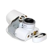 登品for 三星 NX500相机包 适配16-50mm镜头 NX500微单相机套 三星NX500油皮皮套Y(白色)