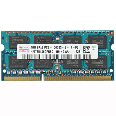 现代(HYUNDAI) 海力士 4G DDR3 1333 笔记本内存条 PC3-10600S