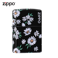 官方正品Zippo彩印经典雏菊防风煤油打火机正品个性创意清新礼物