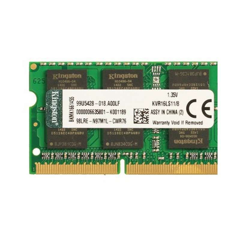 金士顿(Kingston)低电压版 DDR3L 1600 8GB 笔记本内存条