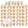 清风 抽纸 原木纯品3层130抽24包小规格抽取式面巾纸（整箱销售）