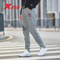 特步（Xtep）男针织长裤新款纯色简约时尚潮流运动休闲男裤子882129639023