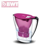 德国BWT倍世家用净水壶直饮便携户外净水壶过滤净水器净水杯2.7升 紫色一壶一芯