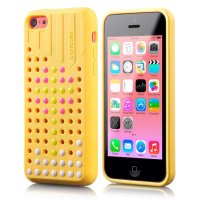 果立方(casecube)炫动系列 适用iPhone5c 硅胶手机保护套苹果5c 手机壳 活力橙