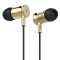 哈马 S1金属耳机入耳式耳塞立体声线控手机耳机耳麦带麦克风 金色