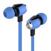 哈马 HS550 线控有线耳机 入耳式耳塞 立体声音乐耳麦 带麦克风话筒 蓝色