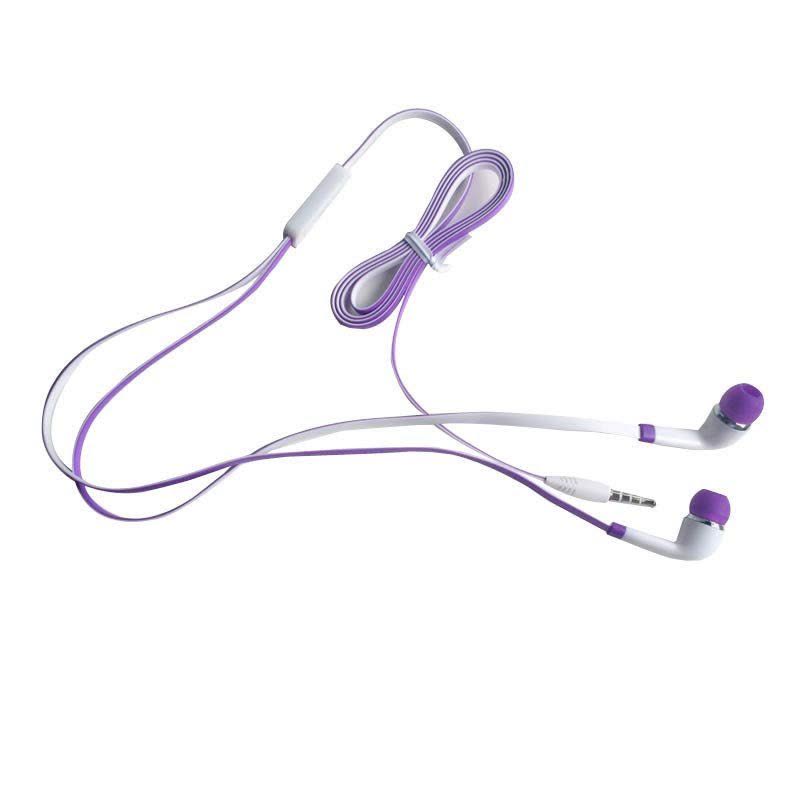 哈马(HIPPO) T11 入耳式耳塞 线控有线耳机 立体声音乐 带麦克风话筒（紫色）图片