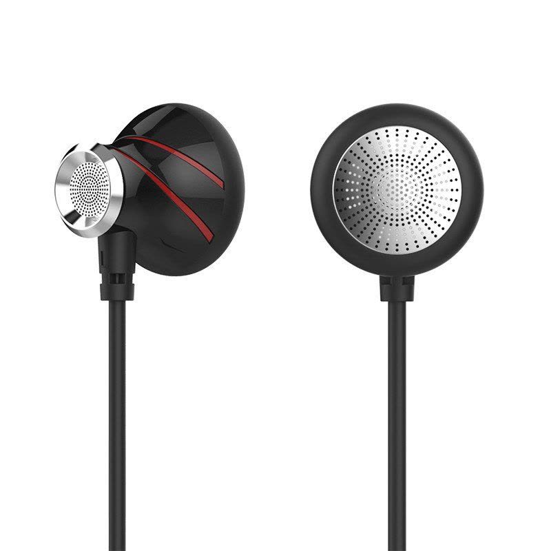 哈马 S7 平耳式耳机 耳塞立体声线控手机耳机耳麦 音乐耳机 黑红色图片