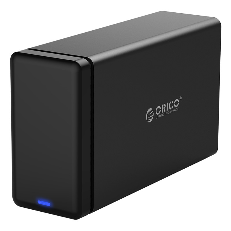 ORICO NS系列磁吸附USB3.1双盘位3.5寸台式机硬盘TYPE-C硬盘盒柜