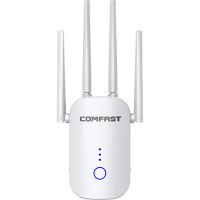 COMFAST双频千兆1200M中继器无线路由器WIFI信号扩大器家用5G穿墙无线加强远距离网络增强放大器WR758AC