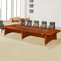 好环境家具直销办公会议桌 公司开会台 实木皮油漆会议台 4.8米长