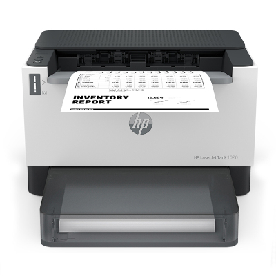 惠普HP Laser Tank 1020智能闪充激光打印机黑白激光打印机家用学生打印机 易加粉打印机随机耗材5000页 代替NS1020C