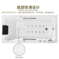 箭牌（ARROW）箭牌卫浴亚克力防滑独立按摩浴缸普通家用浴池成人1.4-1.6米 双裙边