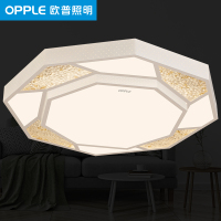 欧普照明 LED圆形客厅卧室水晶吸顶灯具 调光变色现代简约温馨大气