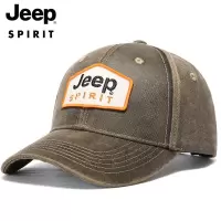 JEEP SPIRIT吉普男士秋冬复古做旧棒球帽工装帽