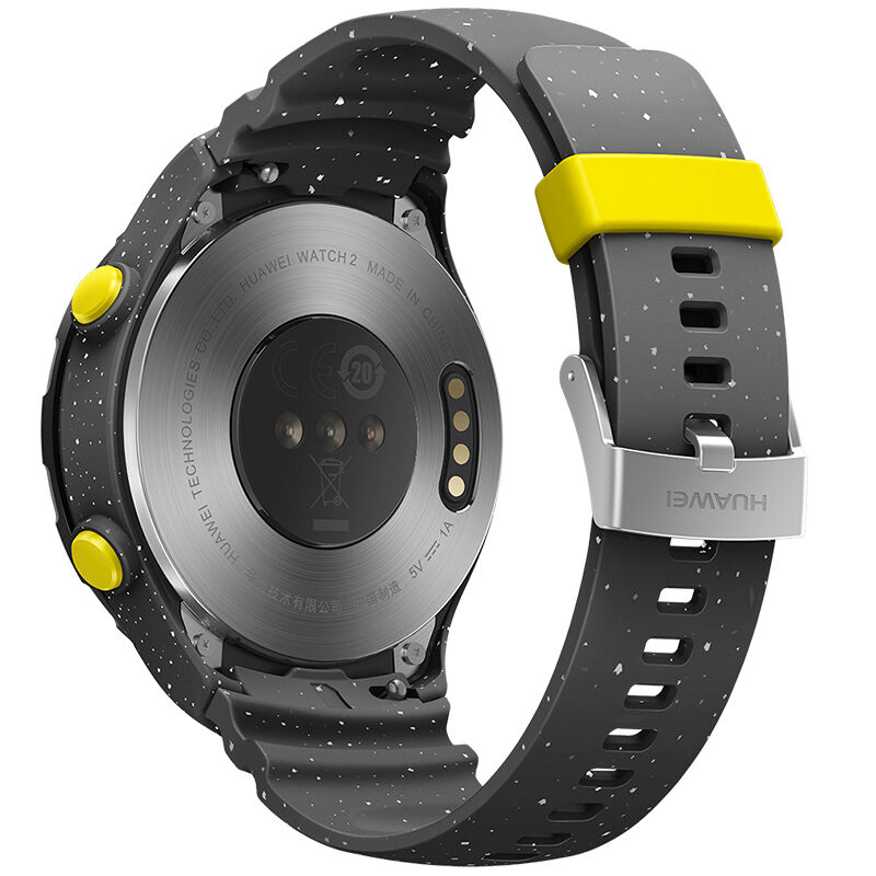 华为(HUAWEI) WATCH 2代智能手表 蓝牙通话NFC支付 GPS定位 心率检测防水运动男士手表 【星空灰】