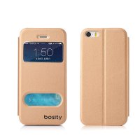 bosity 日韩风苹果5S手机壳iphone5S手机套侧翻超薄视窗皮套