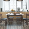 择木宜居 现代简约实木腿餐桌椅子组合家用小户型长方形餐桌饭桌