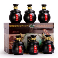 咸亨十六陈酿绍兴特产黄酒手工原酒半甜型糯米酒整箱500ML*6坛礼盒