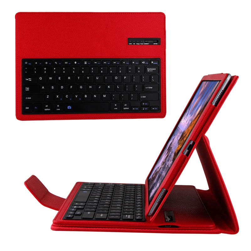 爱酷多(ikodoo) 华为M3 8.4英寸平板无线蓝牙键盘保护套 华为M3分体键盘+皮套（红色）图片