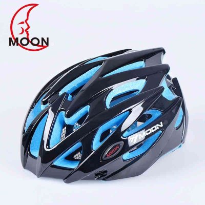 moon自行车一体成型骑行头盔 山地公路自行车头盔运动骑行装备