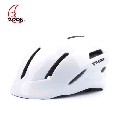 moon骑行装备带灯光骑行头盔 自行车装备山地车头盔大码头盔