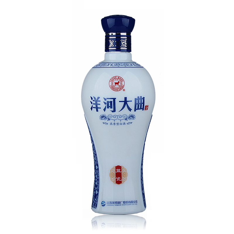 单瓶装42度洋河大曲蓝瓷酒浓香型白酒洋河酒厂480毫升