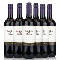 智利干露红魔鬼梅洛干红葡萄酒 智利原装进口红酒 6支整箱装