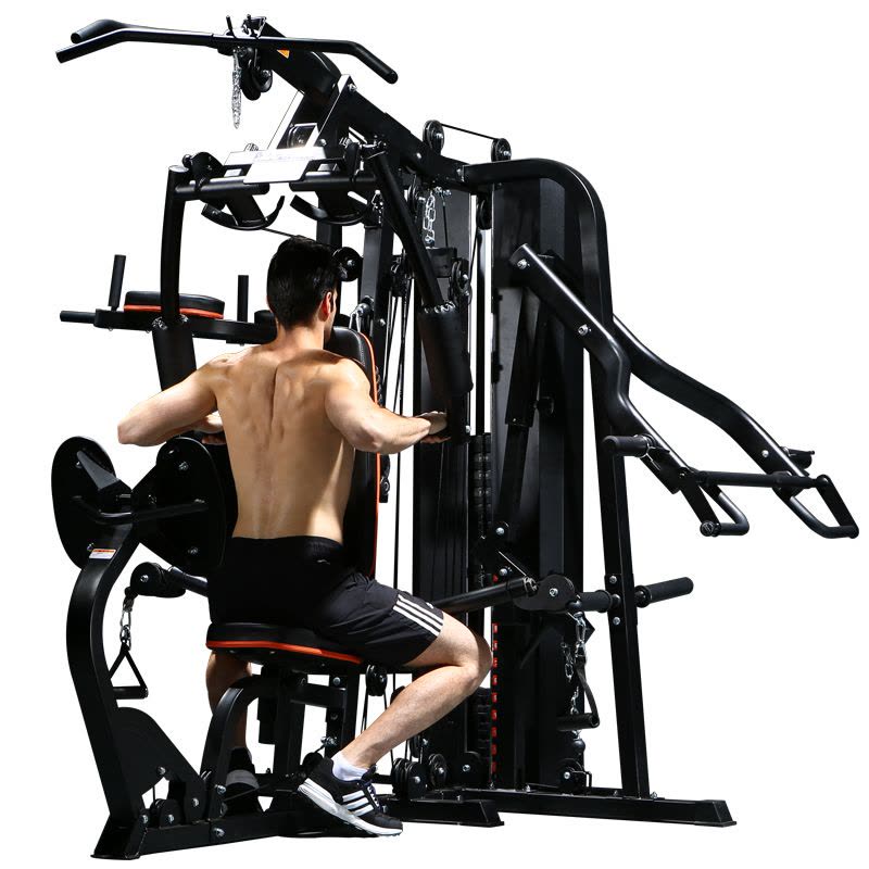 军霞JX-DS926健身房高端健身器材 大型家用运动器械三人站力量综合训练器图片
